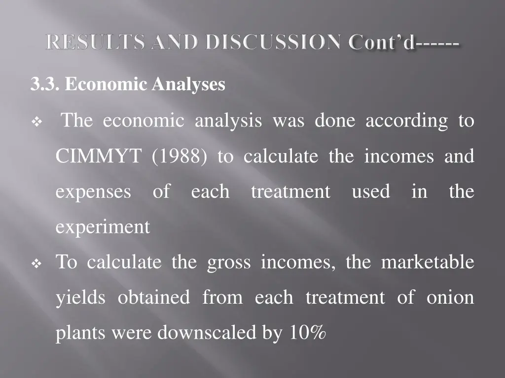 3 3 economic analyses