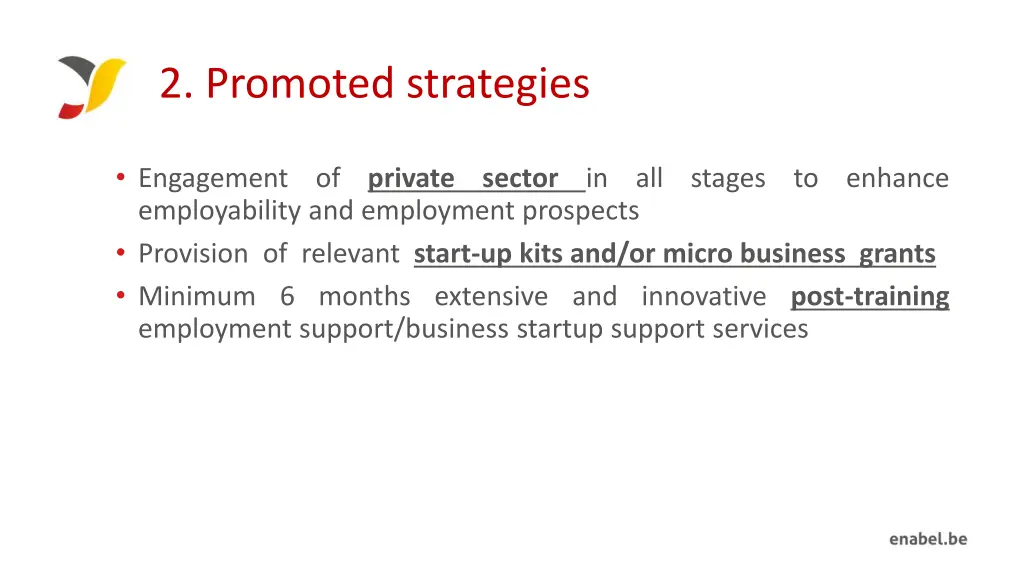 2 promoted strategies 1