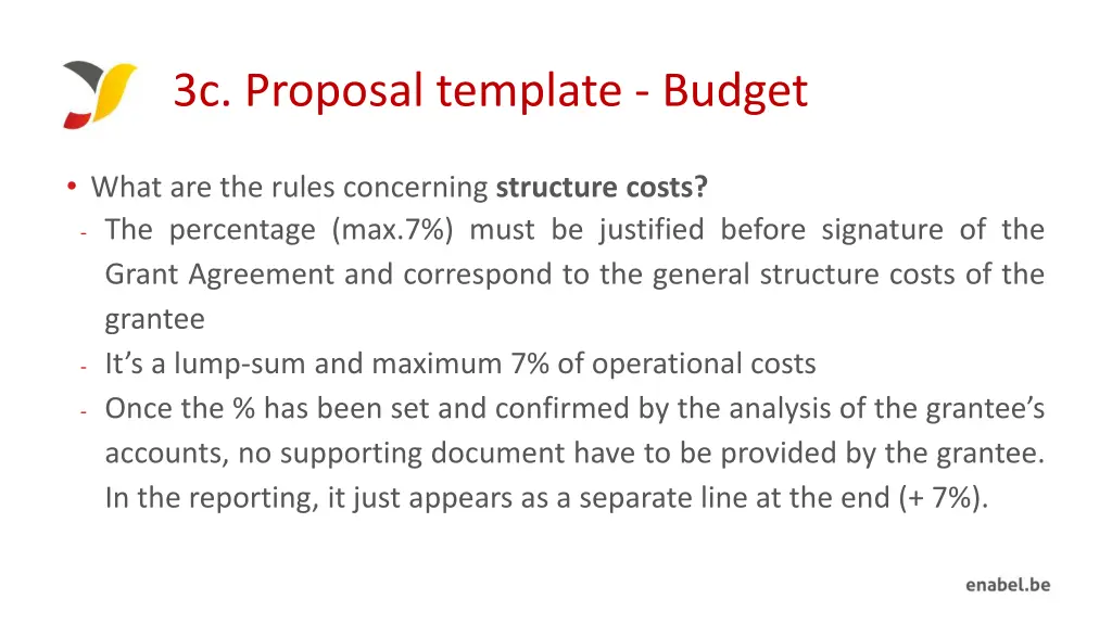 3c proposal template budget 3