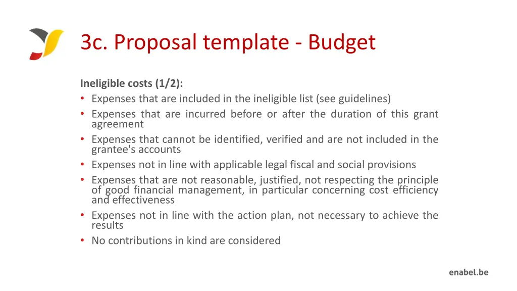 3c proposal template budget 4