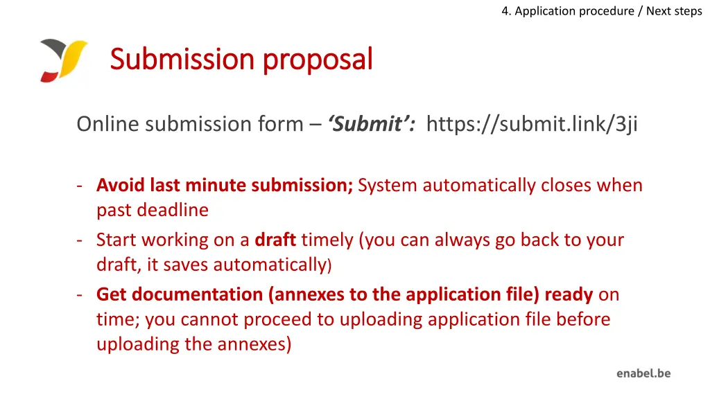 4 application procedure next steps 4