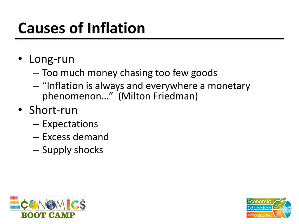 causes of inflation