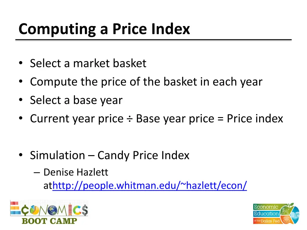 computing a price index
