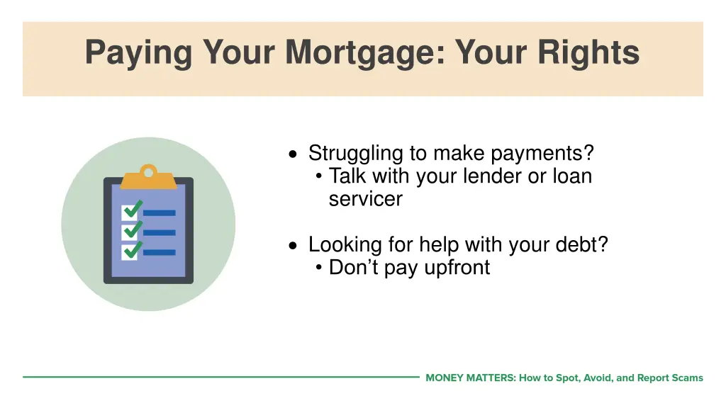 paying your mortgage your rights