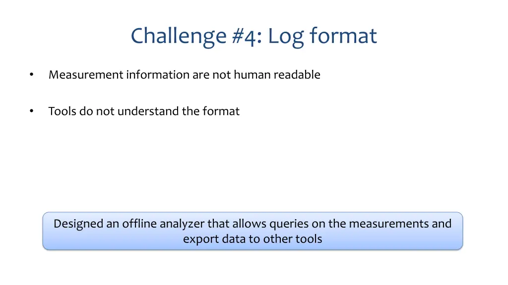 challenge 4 log format