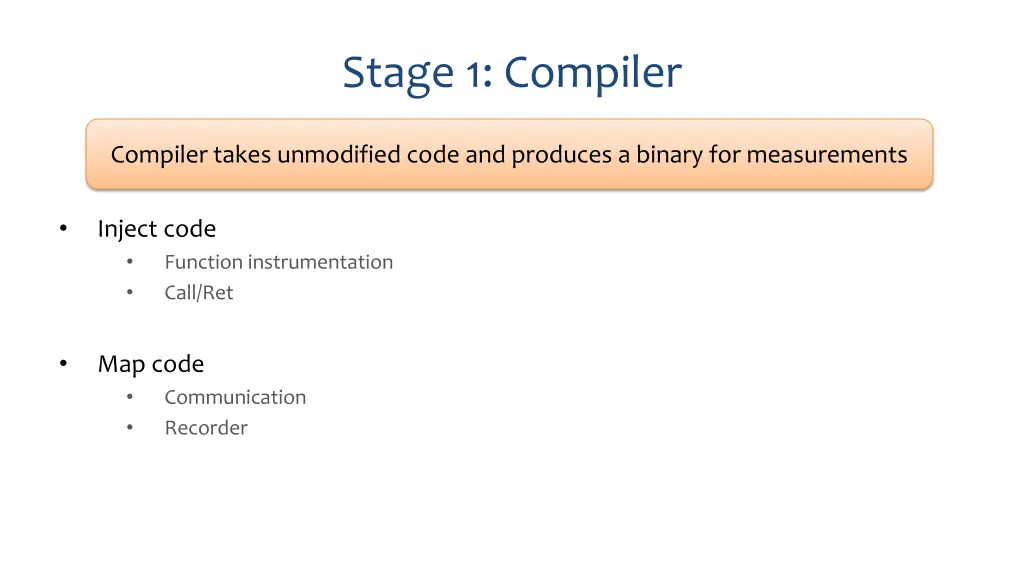 stage 1 compiler