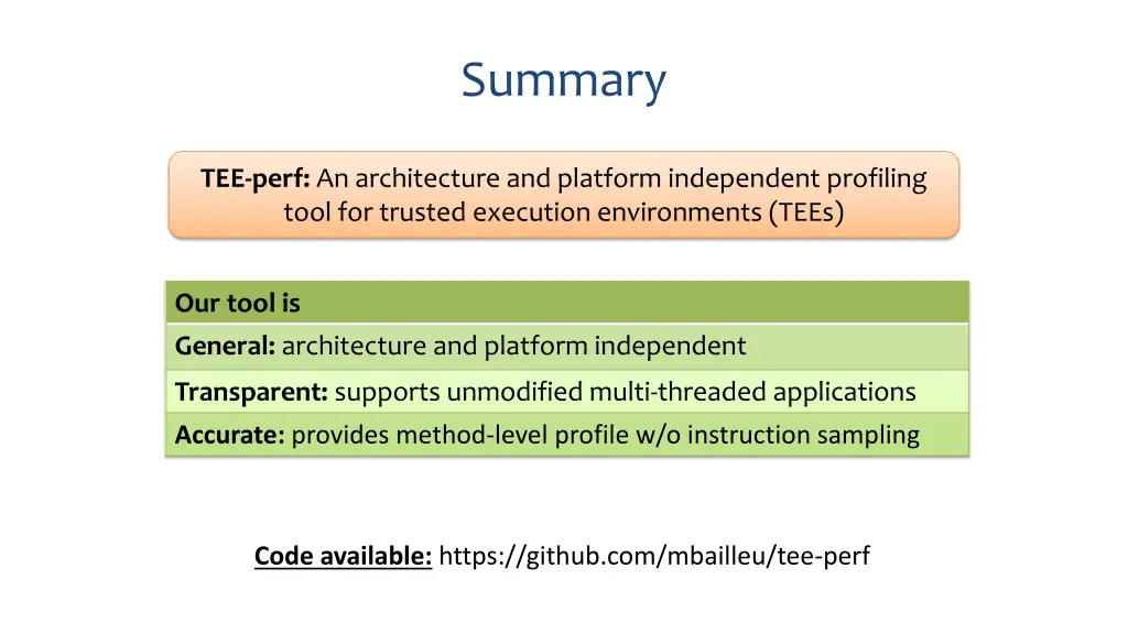 summary