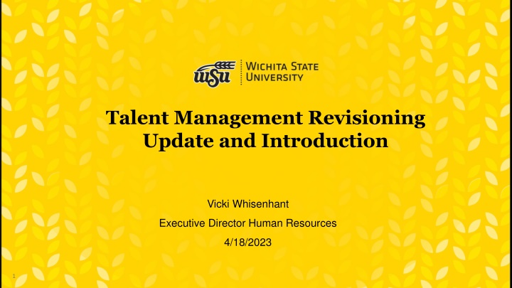 talent management revisioning update