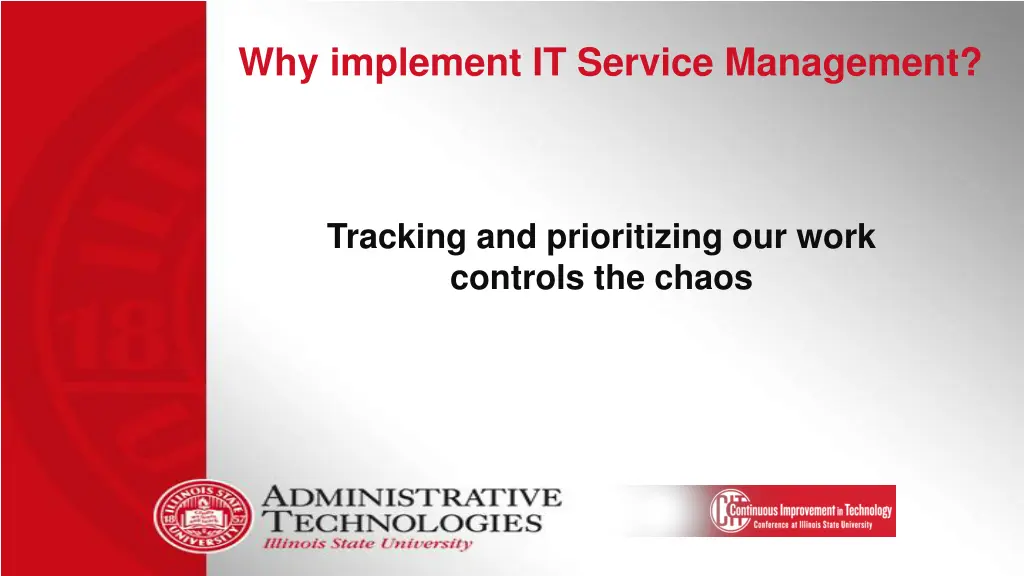 why implement it service management 1