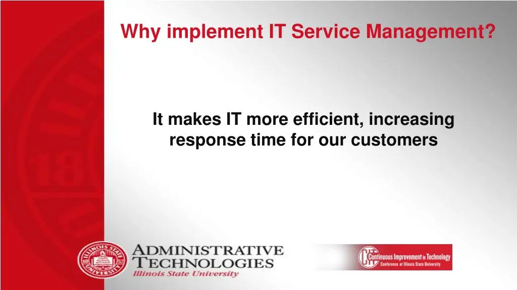 why implement it service management 2