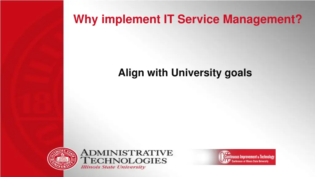 why implement it service management 7