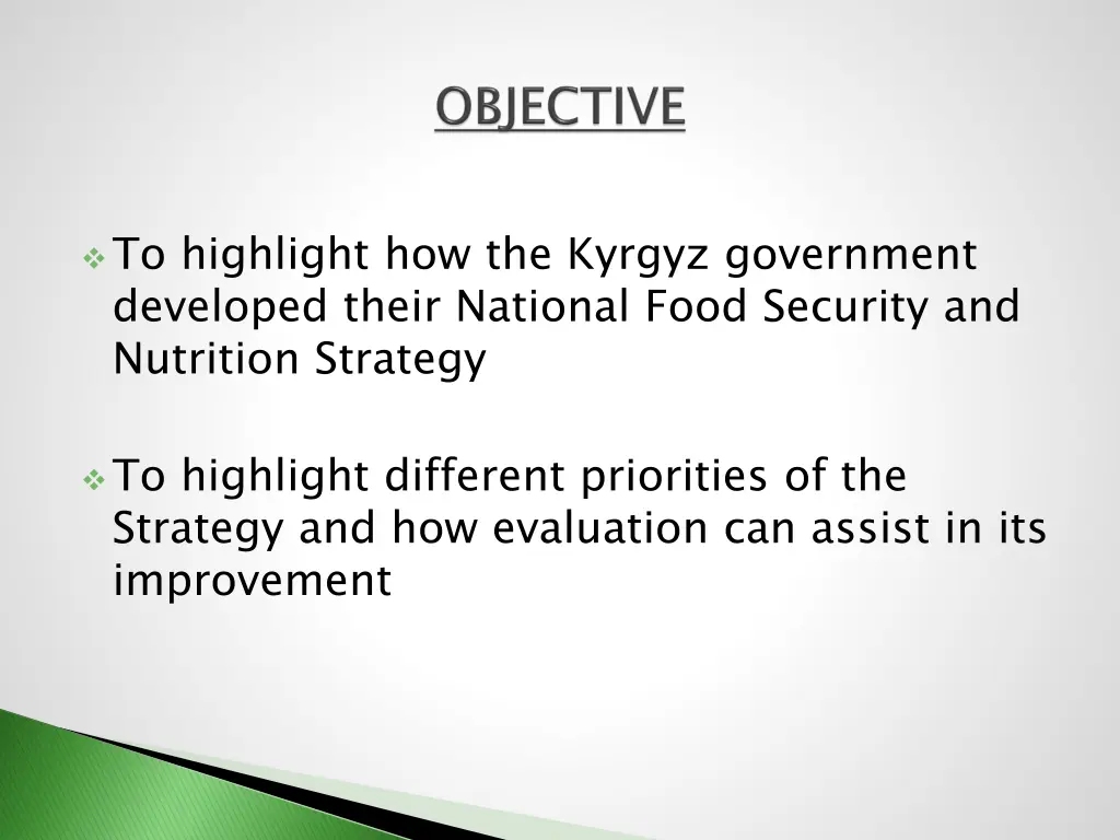 to highlight how the kyrgyz government developed