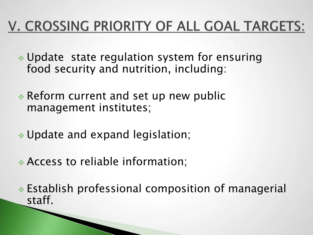 update state regulation system for ensuring food