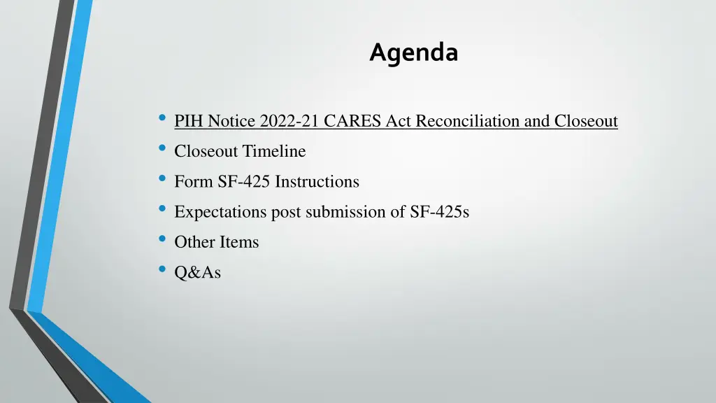 agenda