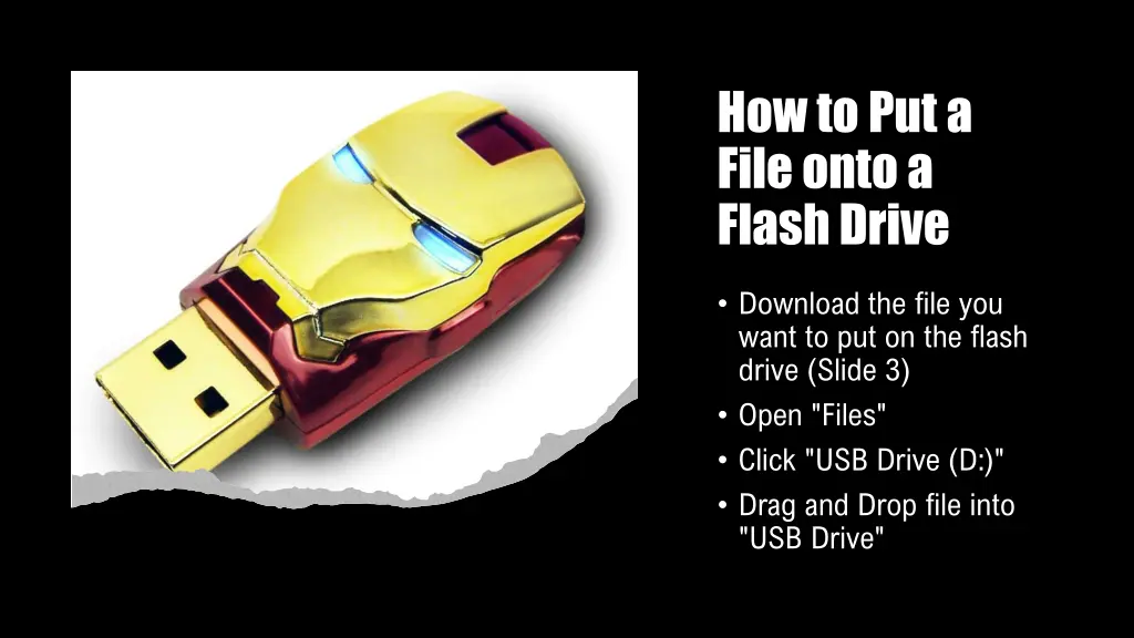 how to put a file onto a flash drive