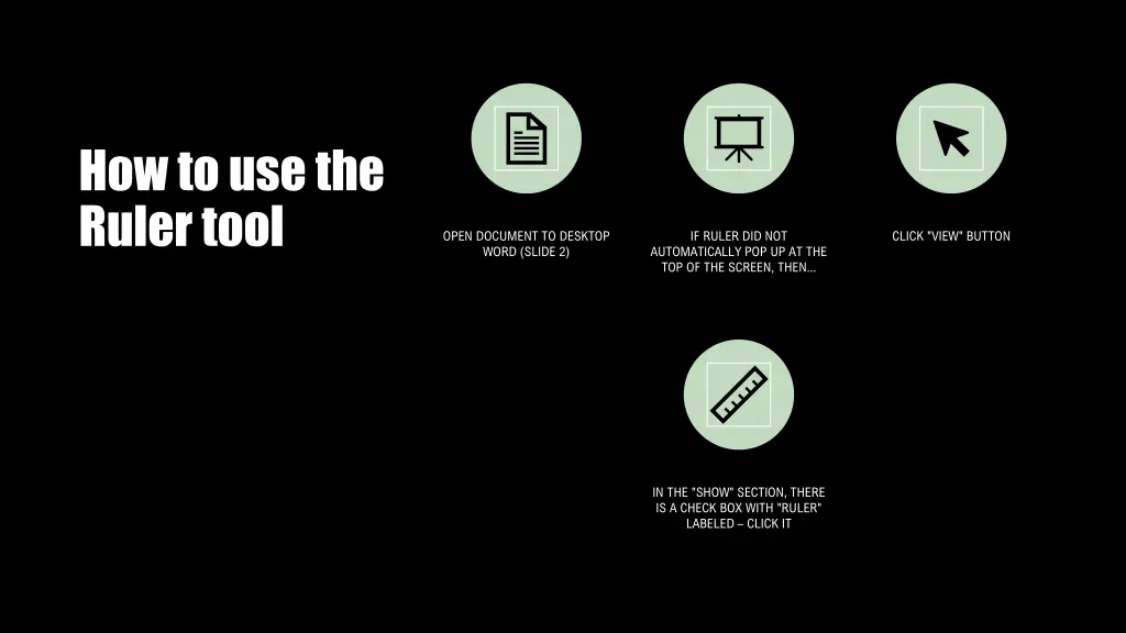 how to use the ruler tool
