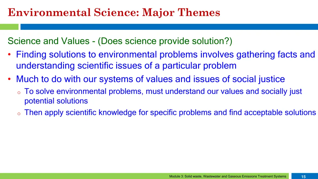 environmental science major themes 6
