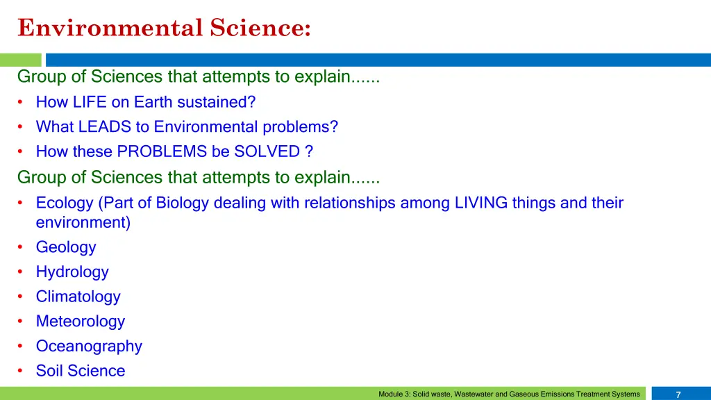 environmental science