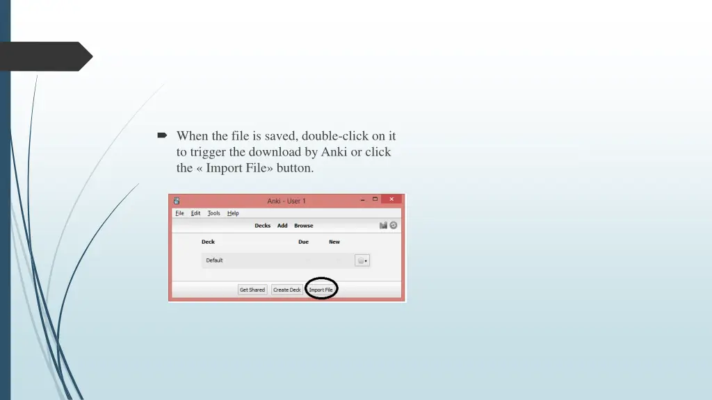 when the file is saved double click