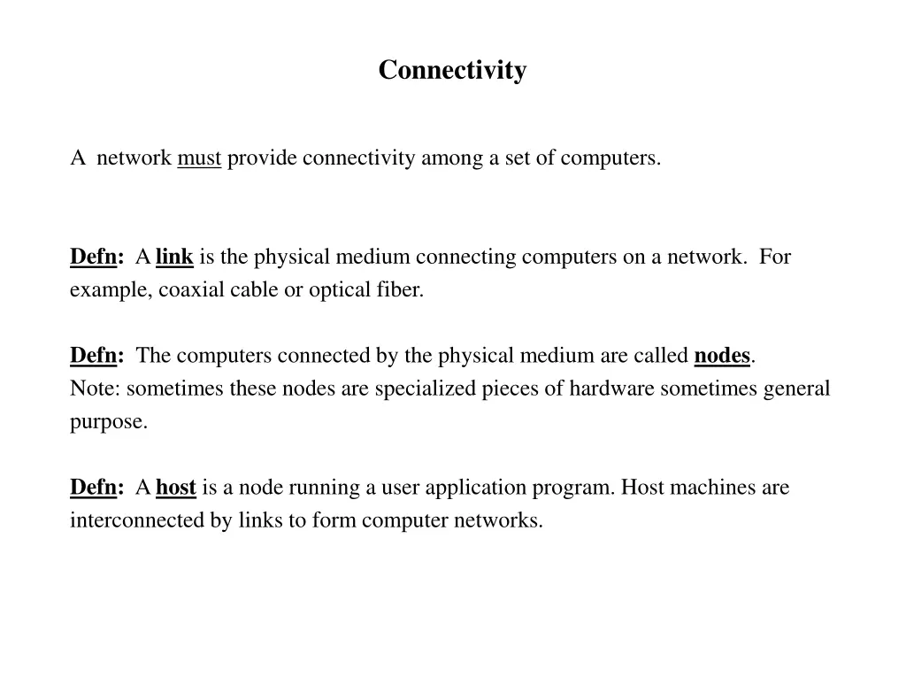 connectivity