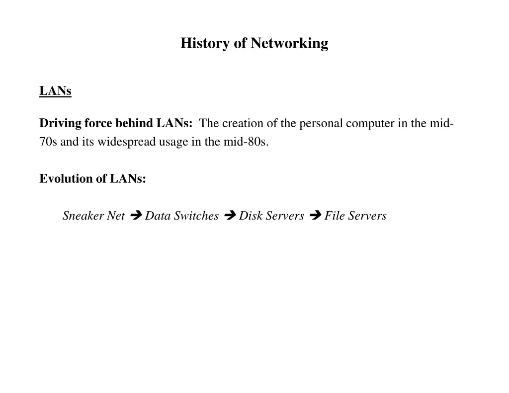 history of networking 1