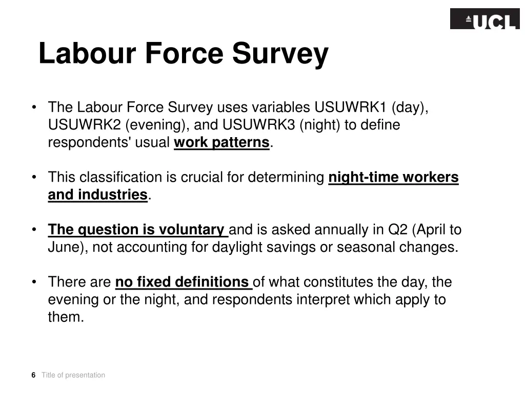 labour force survey
