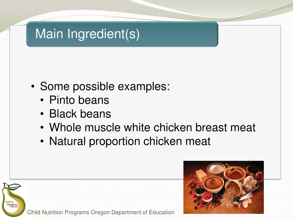main ingredient s