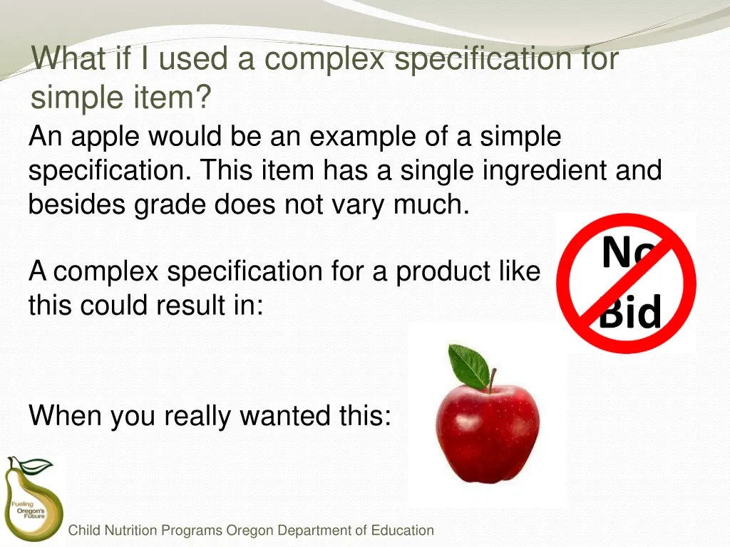 what if i used a complex specification for simple