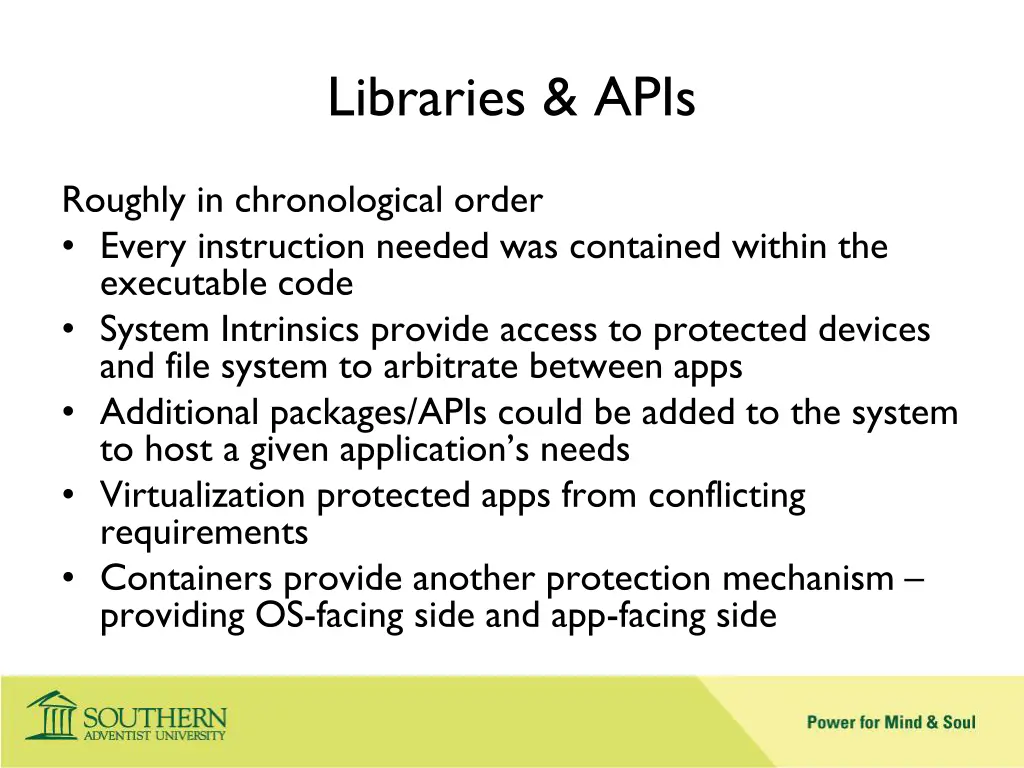 libraries apis