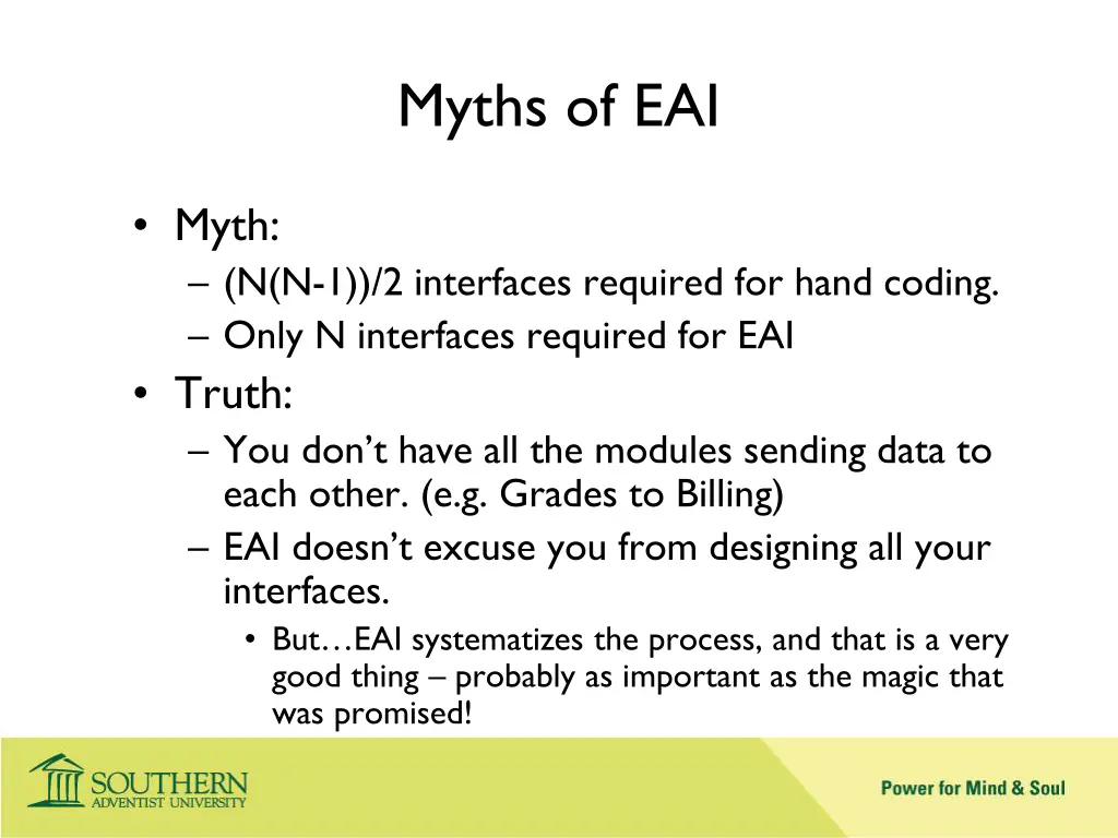 myths of eai