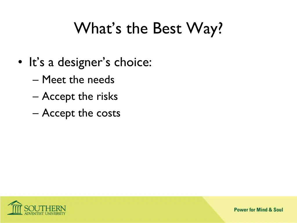what s the best way