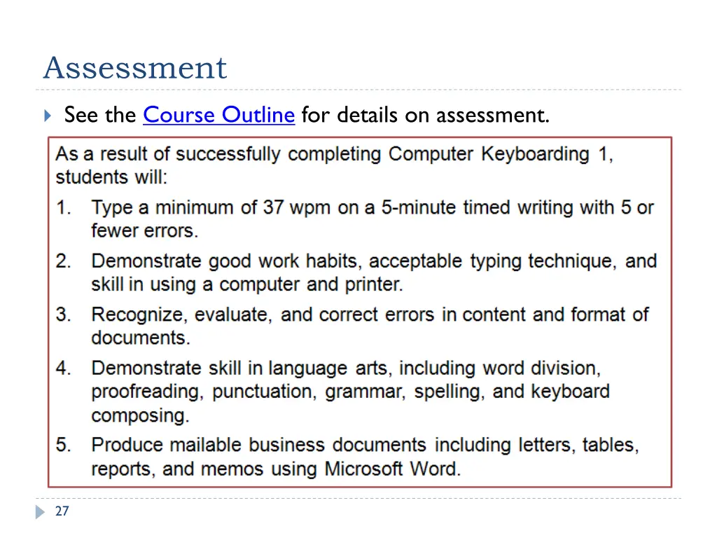 assessment