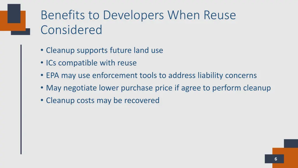 benefits to developers when reuse considered