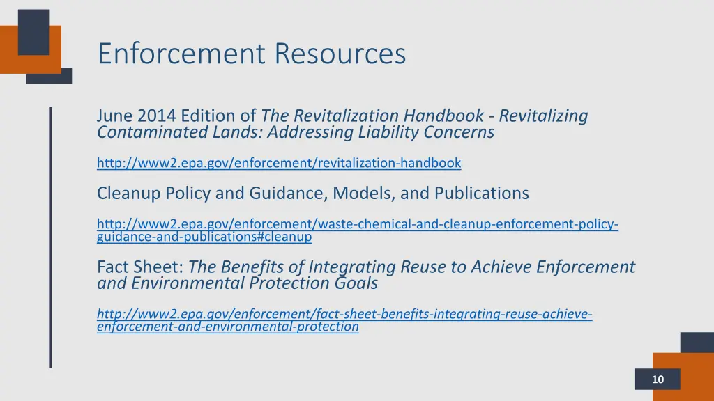 enforcement resources