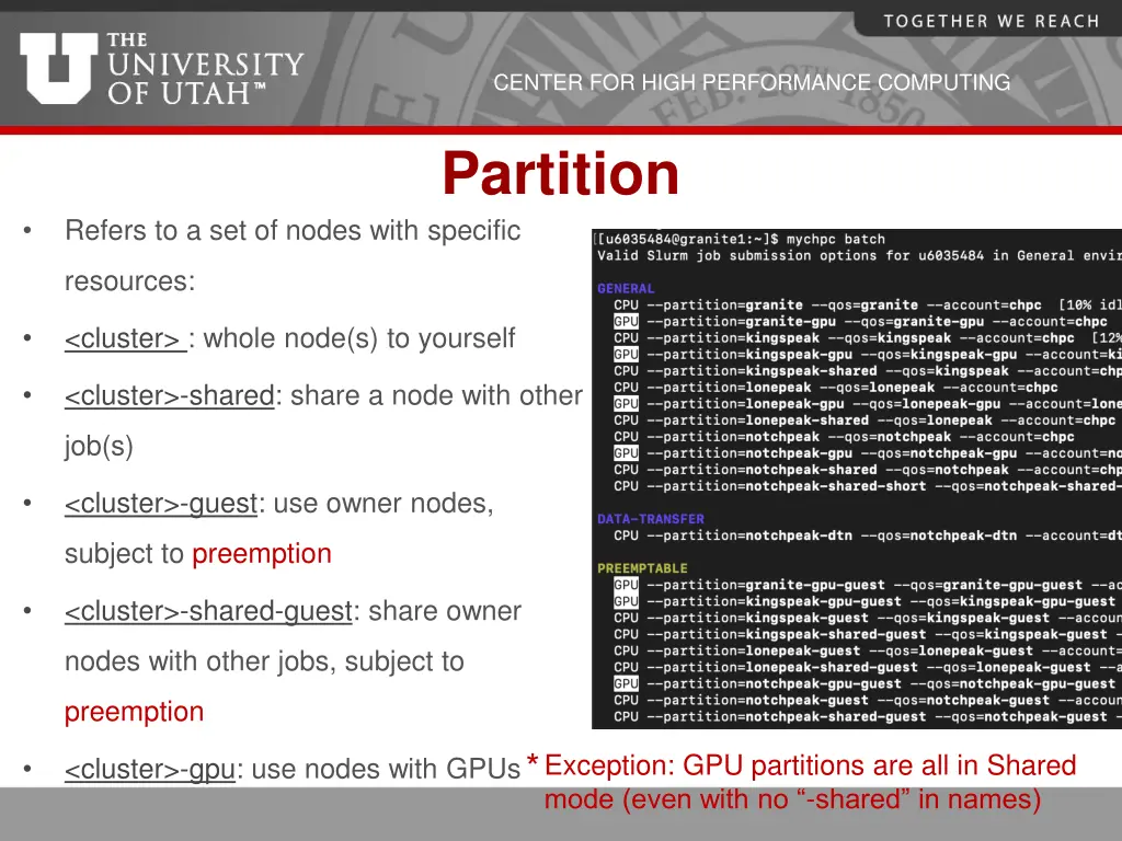 center for high performance computing 18