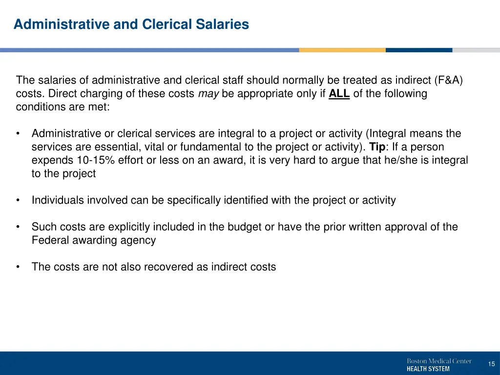 administrative and clerical salaries