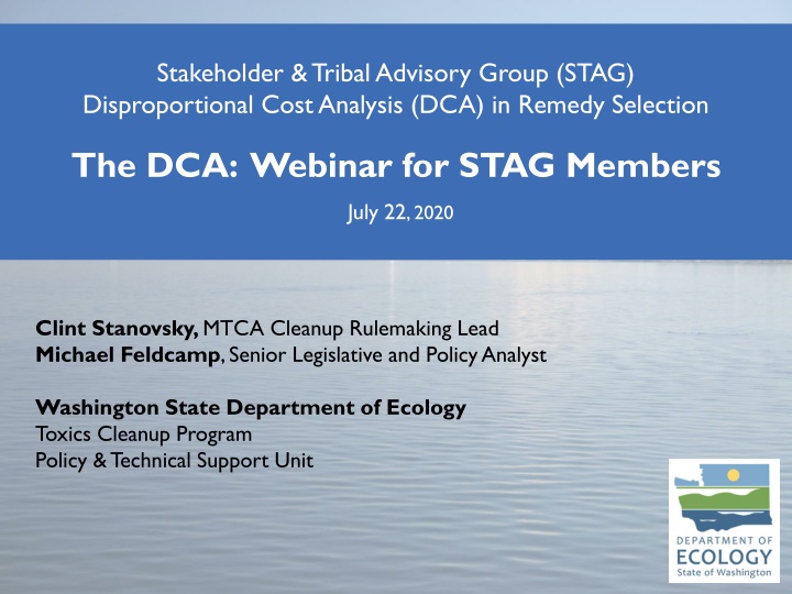 stakeholder tribal advisory group stag