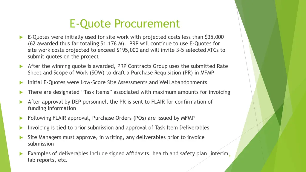 e quote procurement