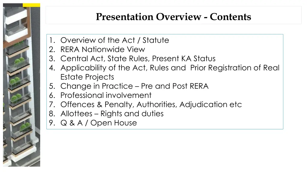 presentation overview contents