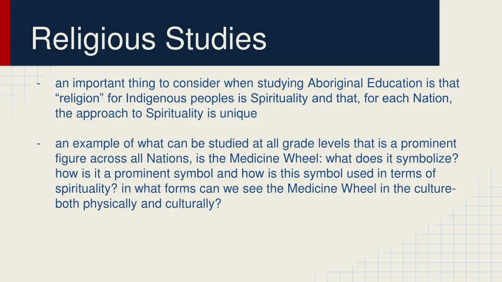 religious studies