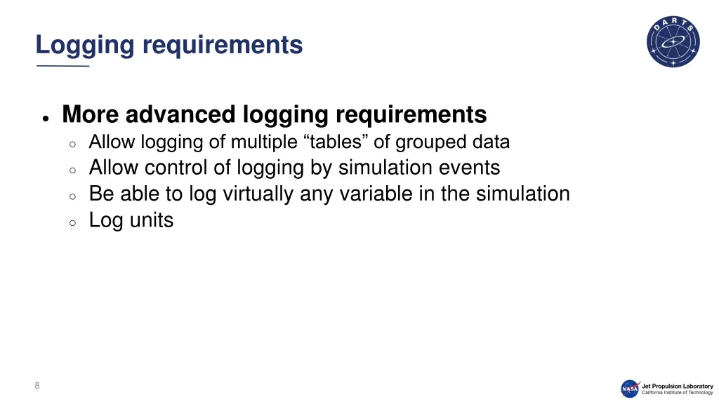 logging requirements 1