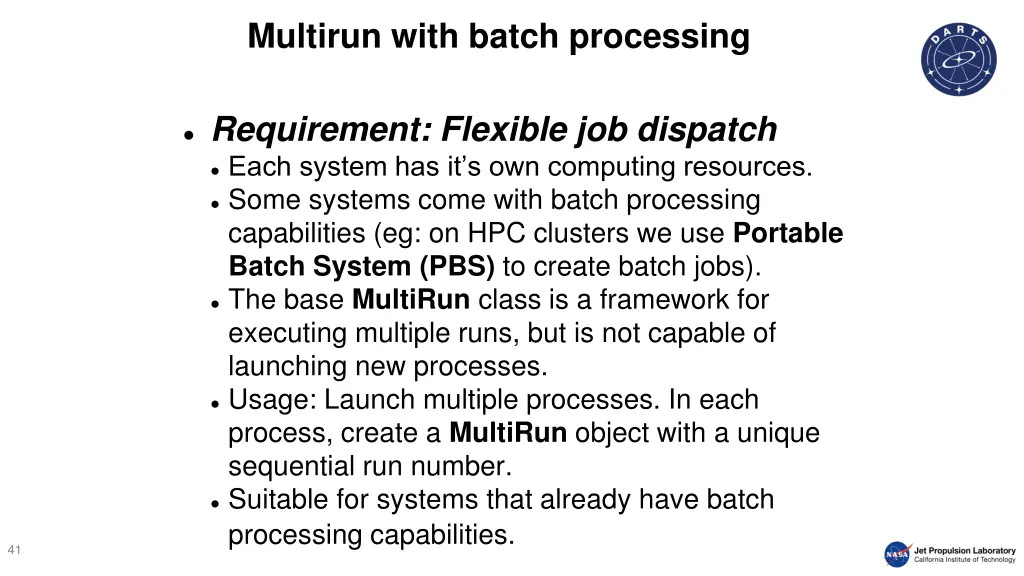 multirun with batch processing