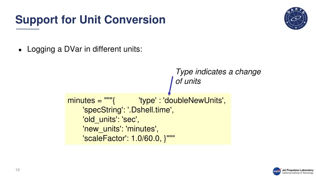 support for unit conversion