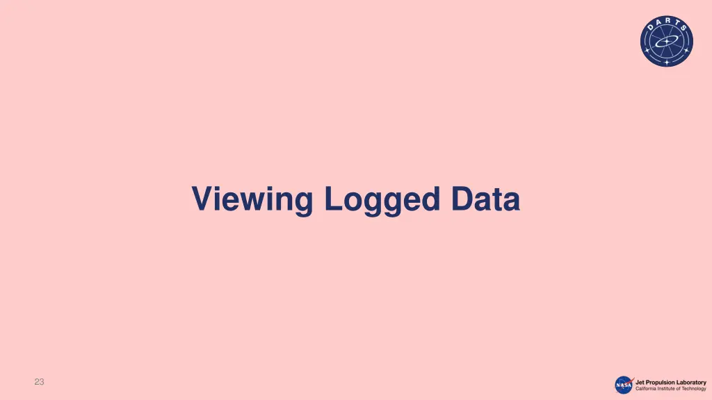 viewing logged data