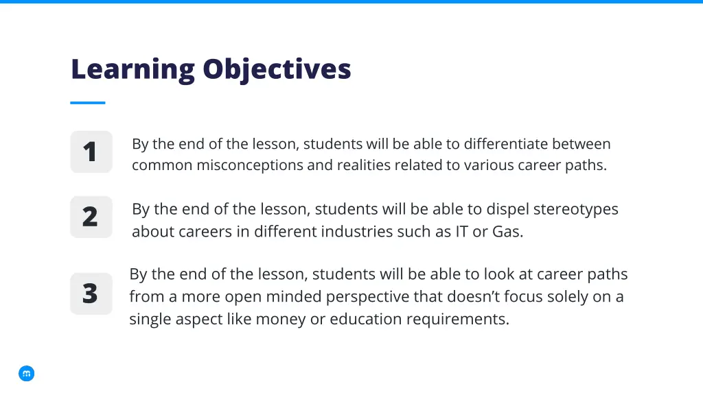 learning objectives