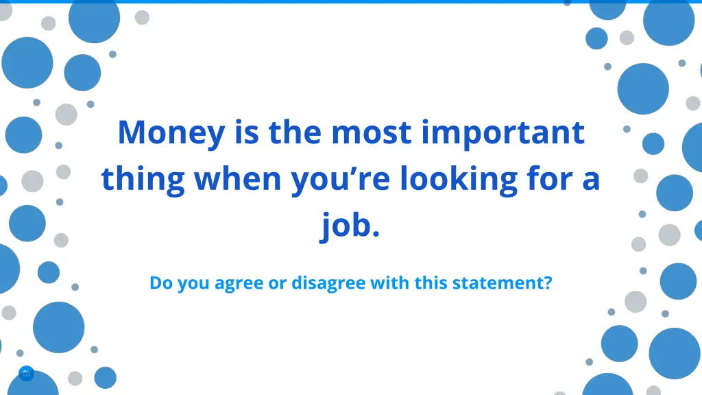 money is the most important thing when