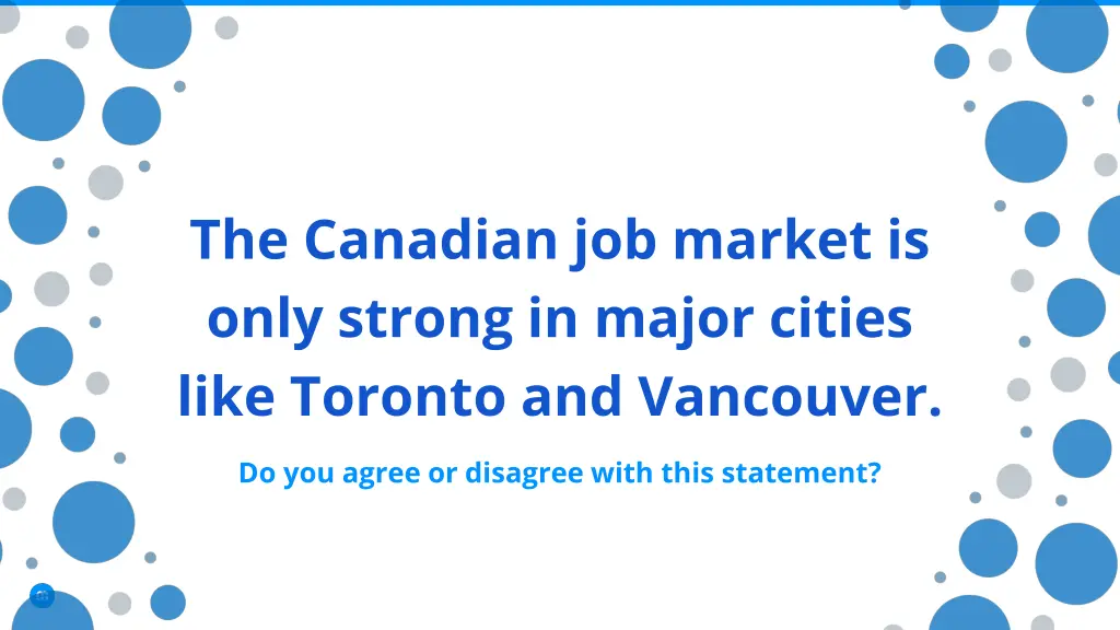 the canadian job market is only strong in major