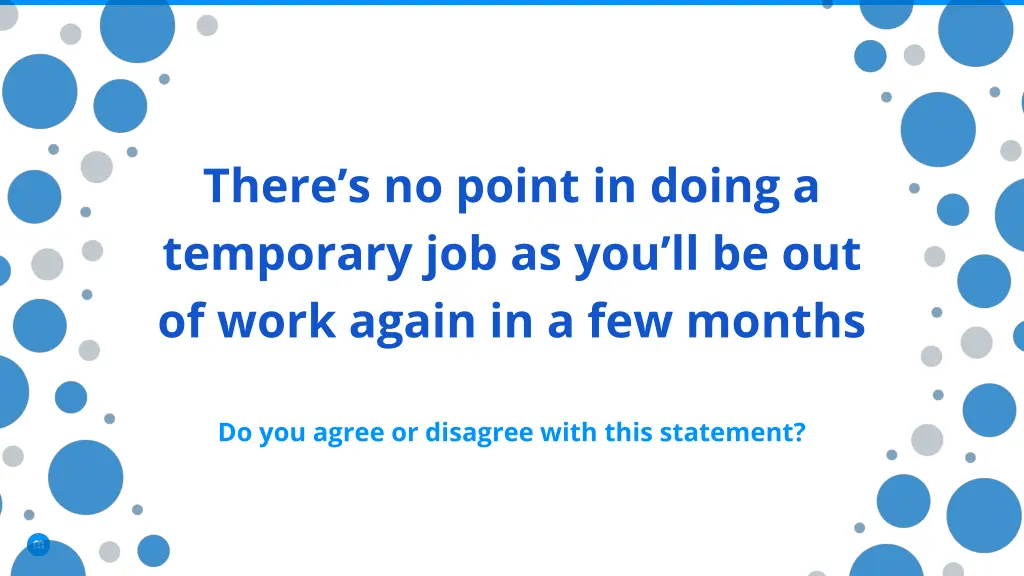 there s no point in doing a temporary