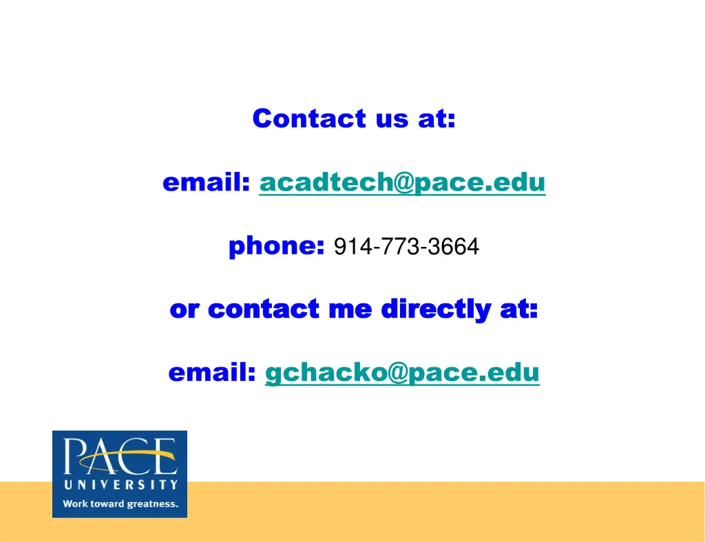 contact us at