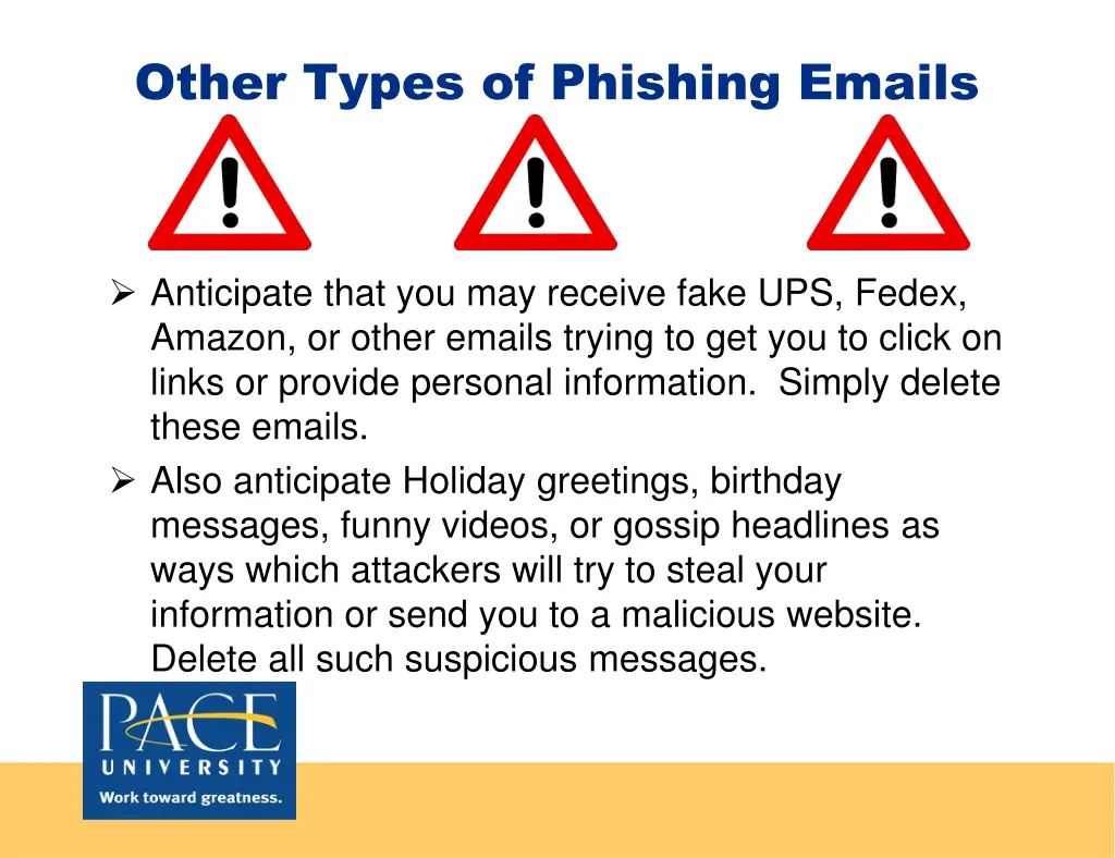 other types of phishing emails